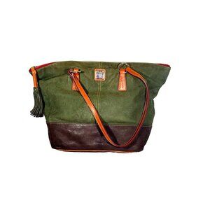 Dooney & Bourke Two Tone Leather Tote Bag